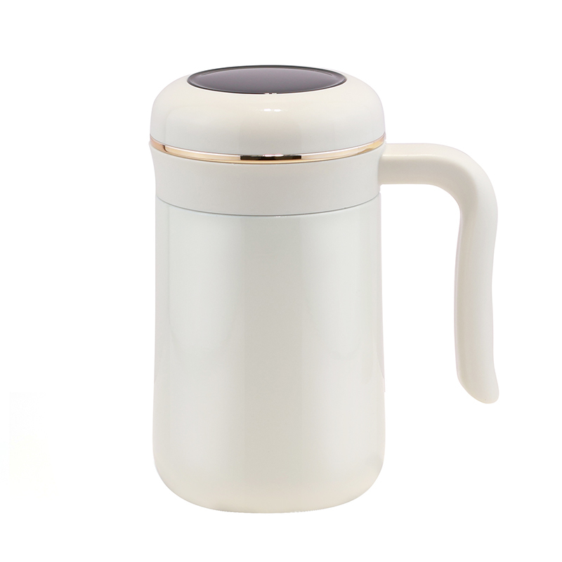 420ml Durable office commute coffee mug with handle leak proof