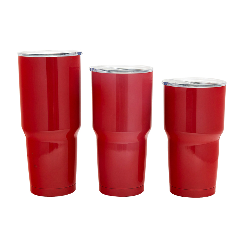 detail of 16/20/30/40oz Stainless steel vacuum insulated tumbler with splash proof lid