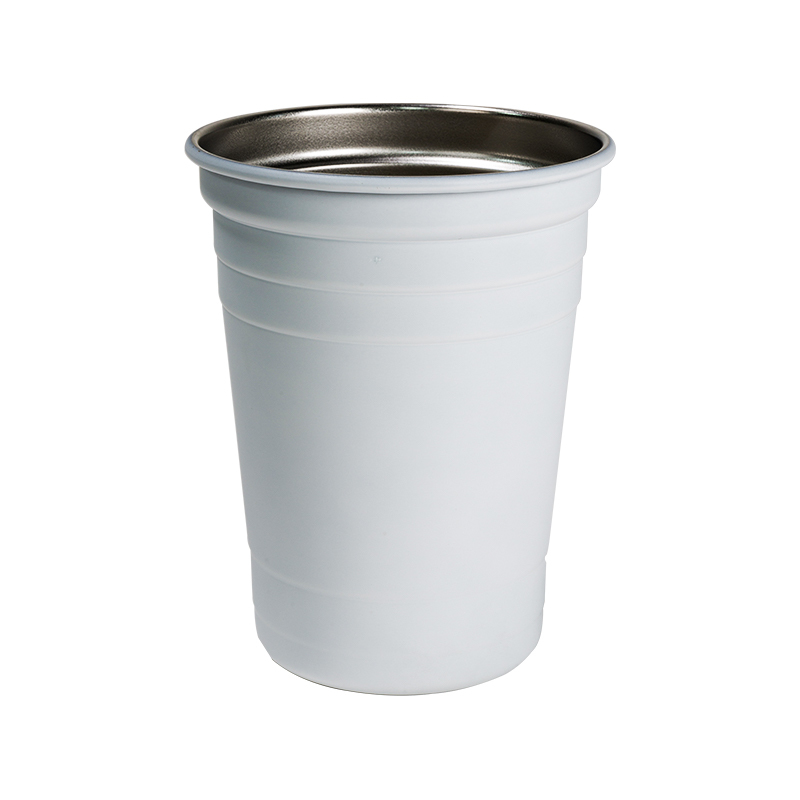 detail of 500ml Stainless steel shatterproof pint cup easy grip for party