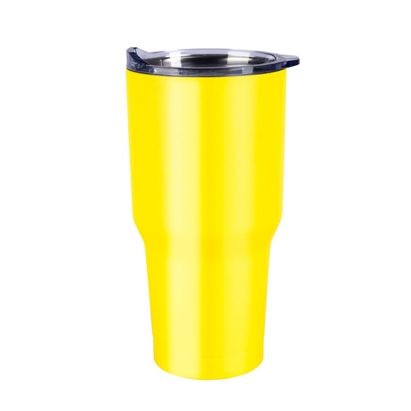 30oz Vacuum insulated shatterproof metal tumbler with lid wide mouth