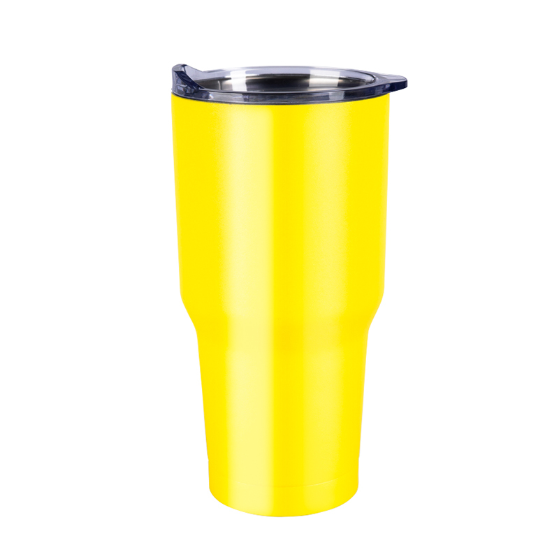 detail of 30oz Vacuum insulated shatterproof metal tumbler with lid wide mouth