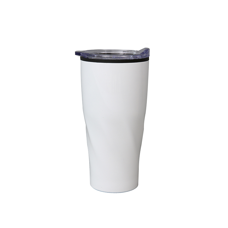 20oz Inner plastic outer stainless steel tumbler cup holder friendly