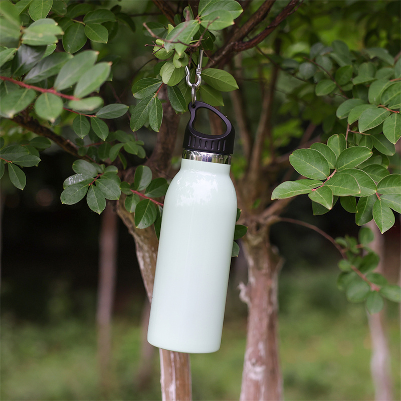 detail of 500ml  Water bottle with carabiner